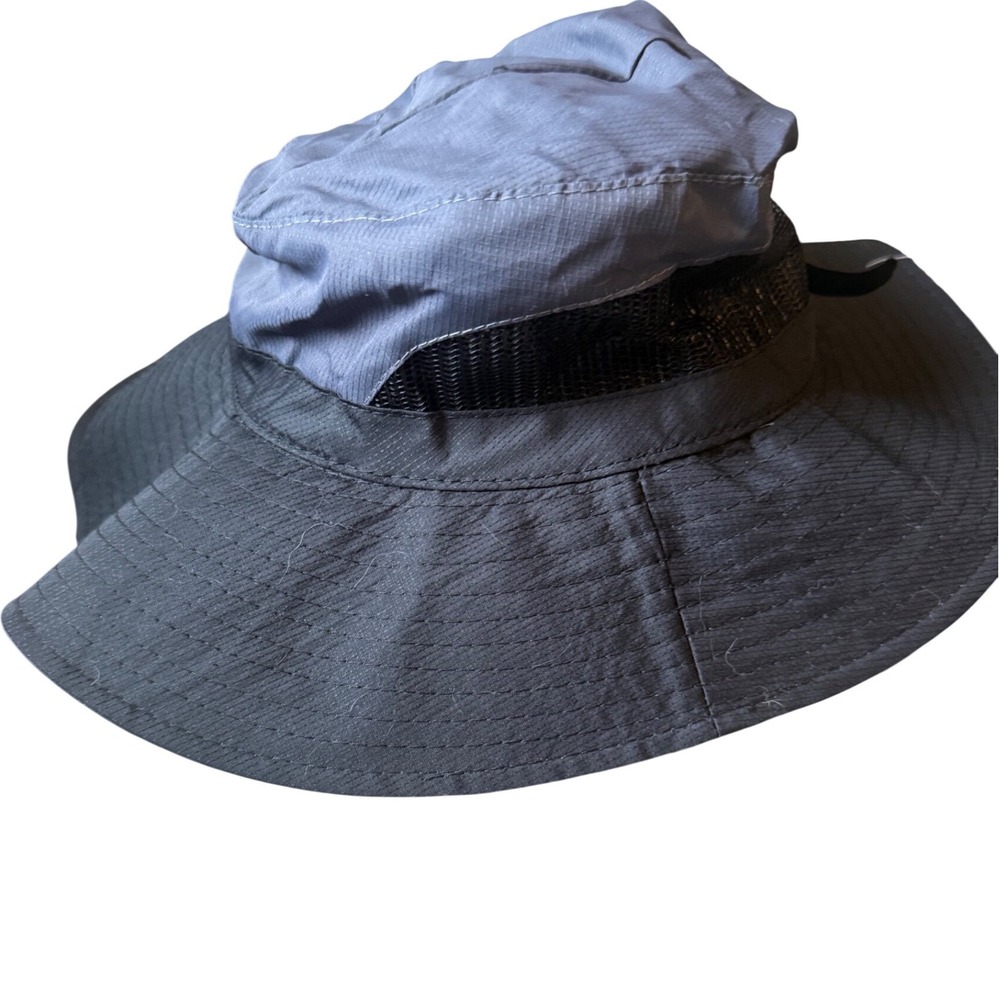 Scala Trail Hat Mesh Sides Gray Black Crushable Sun Bucket Hat LC833-ASST NEW